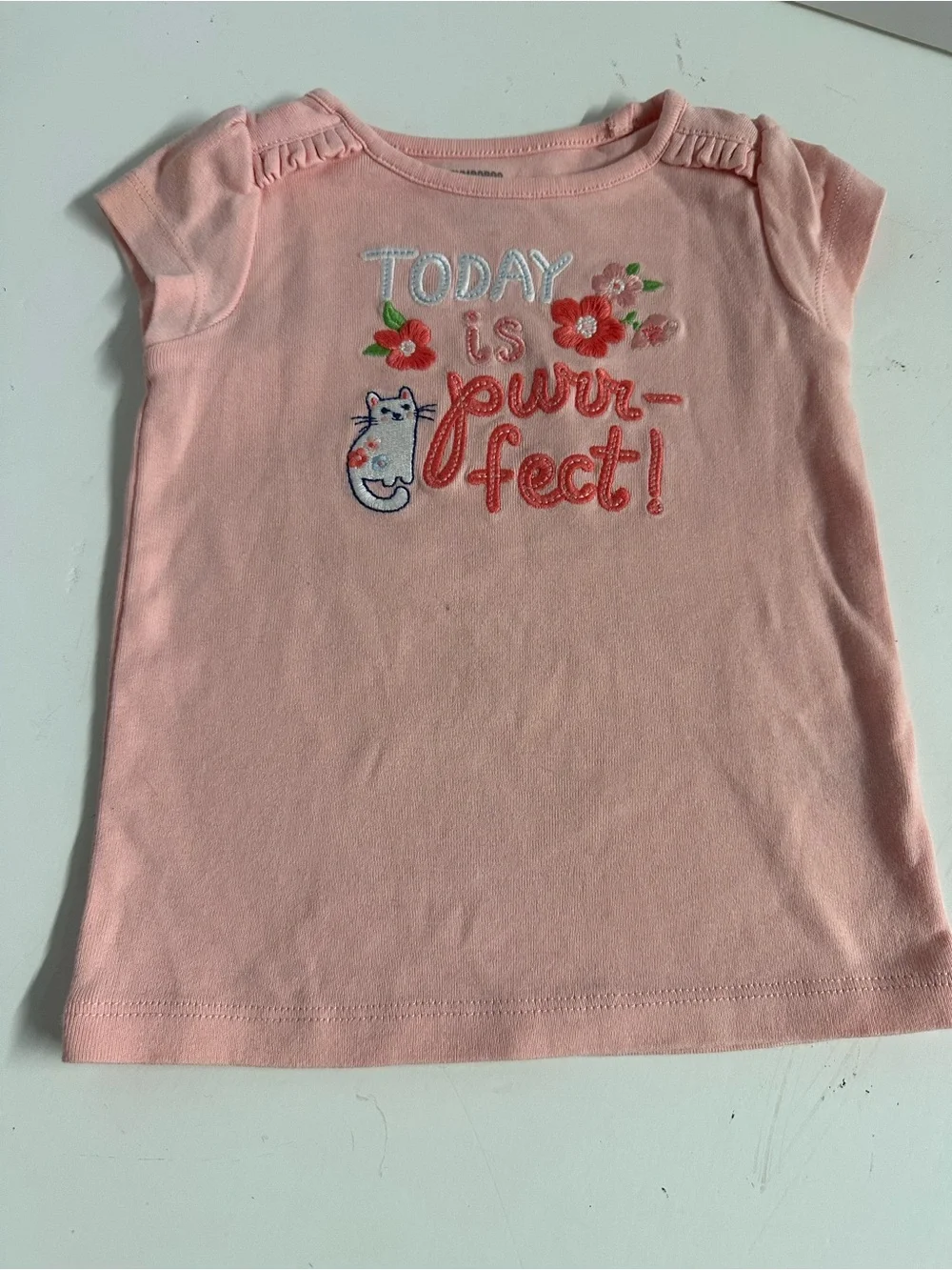 Gymboree Coral & Denim 6 Piece Baby Girl Outfit Set